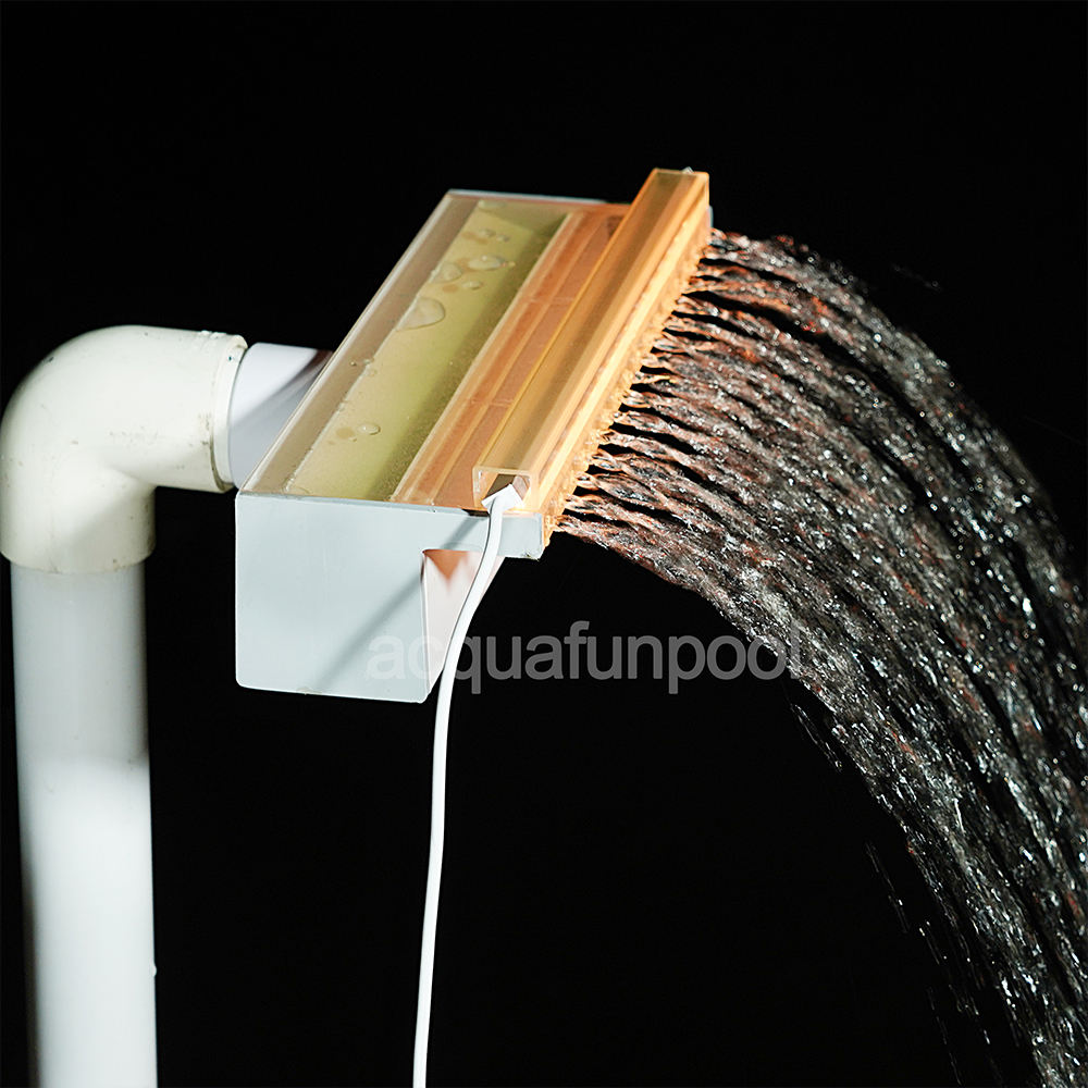 Blanc L30cm, rebord 2,5cm, avec LED+télécommande+transformateur