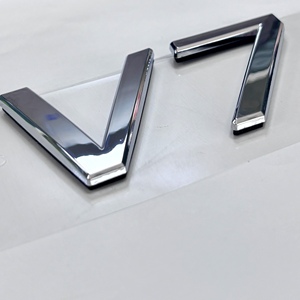 Çin fabrika toptan özel 3D Logo olmayan Metal etiket su geçirmez araba tabela plastik yapıştırıcı malzemeden yapılmış - Product Image 6