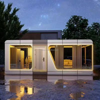 Tiny House préfabriquée, cabine Apple, structure en acier, conteneur de couchage pour hôtel et utilisation de terrain non utilisé, design moderne