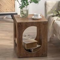 Table basse de rangement en bois massif de style minimaliste moderne DISHI, design portable, meubles de salon