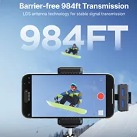 BOYA BOYALINK 3 Microphone revers sans fil pour iPhone 15/16 appareils type-c AI suppression du bruit Lavalier micro pour l'enregistrement vidéo