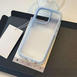 Coque de téléphone 3-en-1 antichoc, transparente, simple et colorée, compatible avec l'iPhone 16 Pro Max. - Product Image 5