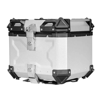 X-Series 35L/45L/55L/65L boîte à bagages de coffre de moto en aluminium étanche boîtier supérieur de rangement boîte de queue de moto