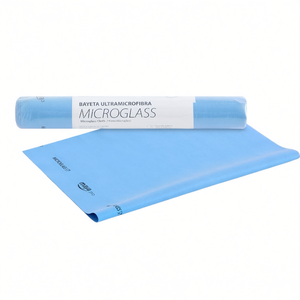 Chiffon en microfibre ultra-fine Microglass bleu 60x40 cm, pré-coupé, pour le nettoyage - Product Image 2