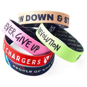 Pulsera Deportiva Personalizada de Tela de Alta Calidad con Logotipo, Pulsera Elástica Tejida para Eventos y Publicidad - Product Image 4