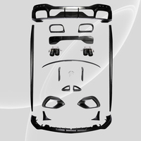 Kit carrosserie en fibre de carbone sèche pour Mercedes SL63, lifting automobile, style B, lèvre avant, diffuseur arrière, accessoires auto, MOD