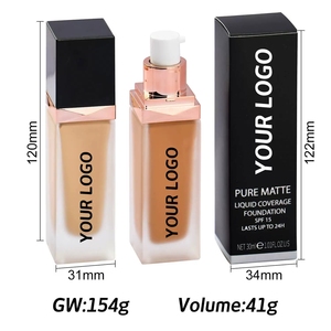 Base Líquida Mineral de Baixo MOQ, Melhor Base Líquida Personalizada, Maquiagem à Prova d'Água, Hidratante Matte, Fabricante de Base com Controle de Oleosidade - Product Image 4