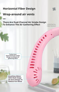 Caliente perezoso persona fresco carga sin aspas portátil cuello-Colgante ventilador silencioso mini manos libres portátil ventilador deportivo - Product Image 3