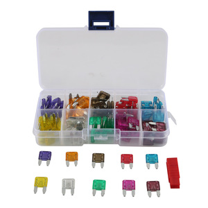 100pcs Mini Blade Fuses 3A 5A 7.5A 10A 15A 20A 25A 30A 35A 40A With <b>Puller</b> Tool Car Automotive Fuse Set - Product Image 1