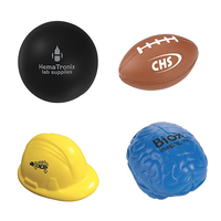 Individuell geformter Logo-Anti-Stress-Ball aus PU-Schaumstoff in Form von Brust, Herz, Fußball, Würfel, Kacke – Stressabbau-Spielzeug für Halloween