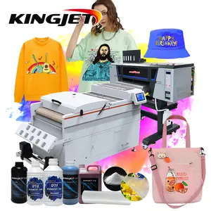 Heat Pet Film DTF Printer Digital T Shirt Textile Printing Machine With Double 4720 / i3200 Print Heads