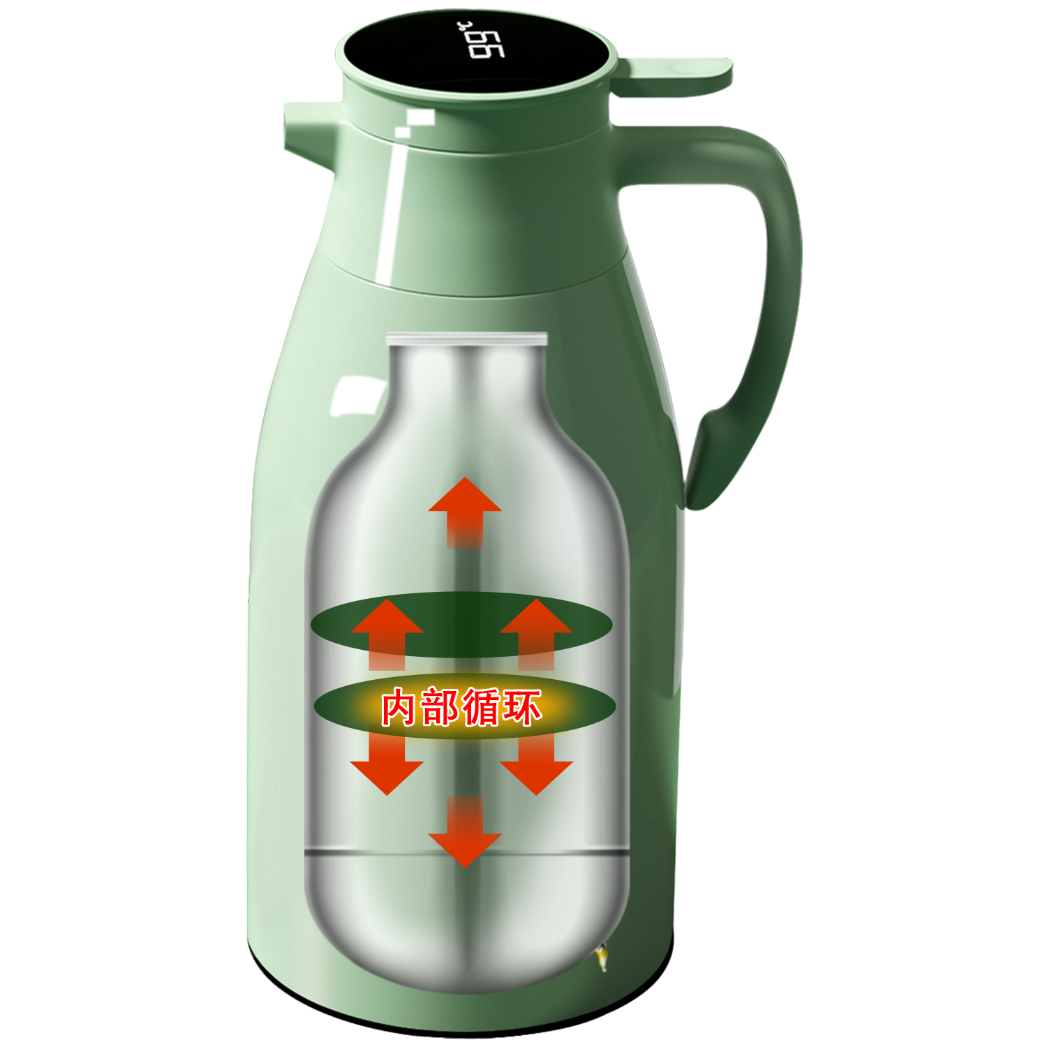 Smart Digital Temperature Display Vacuum Flask Business Gifts Warm Kettle Customized Logo Wholesale Insulation Pot Tea Kettle view 3