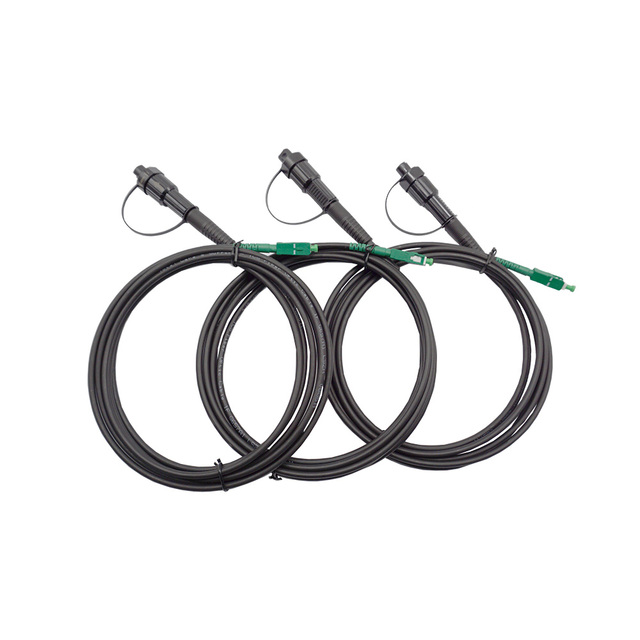 FTTH Fiber Optic Cable Outdoor Waterproof Hauwei Hardened Connector Preconnectorized Drop Cable 5.0mm SC/APC