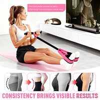 Equipo de Entrenamiento para el Hogar, Pedal para Ejercicios, Cuerda Elástica, Banda de Resistencia para Yoga, Estiramiento, Abdomen, Cintura, Piernas y Brazos