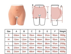 Culotte rehausse-fesses réaliste en silicone pour <span class=keywords><strong>femme</strong></span>, avec rembourrage épaississant pour les hanches et fesses, effet fessier artificiel, gaine sculptante - Product Image 4