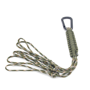 Cordon en paracorde fait main multi-boucles avec mousqueton et crochet à clés, organisateur d'équipement de terrain extérieur, accessoire pour activités de camping - Product Image 6