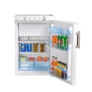 Refrigerador de Gas de 3 vías, puerta Reversible, color blanco, 100l