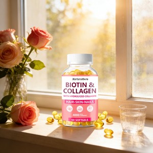 Exportation transfrontalière du nouveau produit BIOTINE & COLLAGÈNE, 60 gélules molles, complément alimentaire - Product Image 3