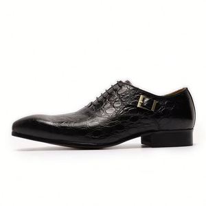 Chaussures habillées pour hommes XuanWu style européen, motif graffiti, à enfiler, bout pointu, respirantes, isolantes, pour l'automne et les vacances - Product Image 6