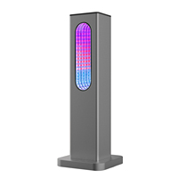 Diffuseur d'huiles essentielles intelligent sans eau pour hôtel de luxe, tour aromatique électrique, télécommande, lumière LED, argent noir