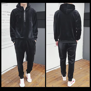 Chándal de Terciopelo para Hombre, Chándales de Terciopelo Personalizados de Alta Calidad para Hombre - Product Image 2