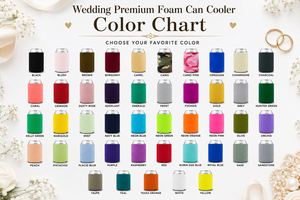 Reusable Foam Favor <b>Can</b> <b>Cooler</b> Custom Logo Beverage Sleeve for Wedding Party Decorations - Product Image 6