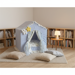 <span class=keywords><strong>Tenda</strong></span> per animali in <span class=keywords><strong>lino</strong></span> di lusso moderna personalizzata con rifiniture in <span class=keywords><strong>pizzo</strong></span> senza assemblaggio per tutte le stagioni per - Product Image 3