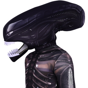 Disfraz de Alienígena, Traje de Cuerpo Entero, Disfraz de Halloween para Actuaciones en Escenario, Material de Spandex y Nailon - Product Image 2