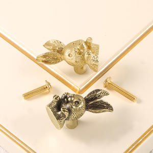 Латунная дверная ручка для шкафа - Product Image 2