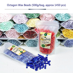 Grain de timbre de cire à cacheter de 131 couleurs pour le mariage, perles de sceau de cire de la fonte 500G d'enveloppe - Product Image 3