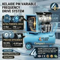 Compresseur d'air sans huile KELAIDE 801-30 800W 30L portable avec roues et poignée, débit de 120 L/min, type à piston