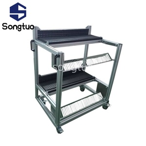 स्ट फ़जी फीडर ट्रॉली स्ट फीडर भंडारण कार्ट फजी एनक्ट फीडर कार एक टोकरी के साथ एल्यूमीनियम मिश्र धातु से बना - Product Image 4