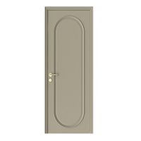 Porte intérieure moderne en bois composite massif, résistante à l'humidité, surface CPL, pour chambre, appartement, bureau, hôtel, projet OEM en gros