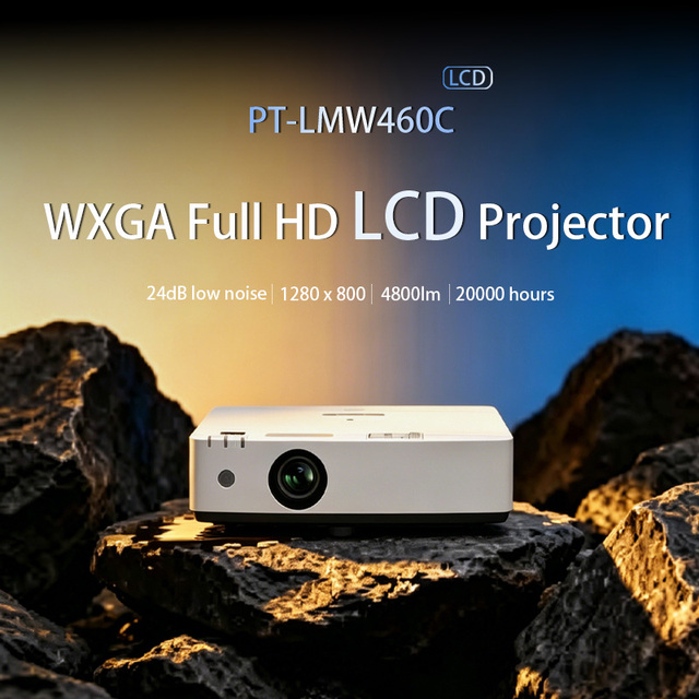 Panasoni c PT-LMW460C 4800 Lumens WXGA 3LCD Laser Projector 4K Multimedia Conference Classroom Business Projector