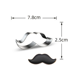 Kit de découpe de biscuits en acier inoxydable pour la fête des pères, outils de pâtisserie Horneado, moule à fondant et biscuits, vente en gros - Product Image 5