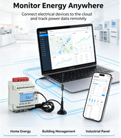 Medidor de Energía Inalámbrico IoT Acrel ADW300, Compatible con MQTT/TCP, Monitoreo Remoto para Gabinetes de Distribución, Centro de Datos, LCD, Modbus-rtu