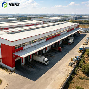 Nave Industrial de Acero para Fábrica, Galvanizada, con Paneles Solares, Resistente, Sólida, Fácil de Instalar - Product Image 1
