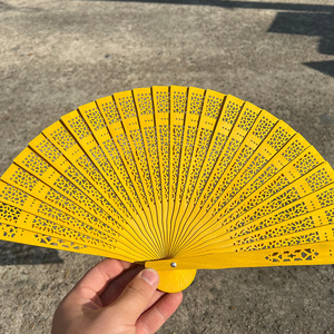 Tùy Chỉnh Cổ Điển Quạt Tay Gỗ Cá Nhân Khắc Gỗ Tay Người Hâm Mộ Gấp Đám Cưới Tay <span class=keywords><strong>Fan</strong></span> Xử Lý Bằng Gỗ - Product Image 5