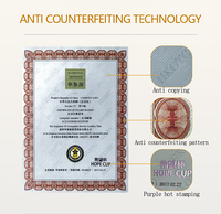 Papel DE SEGURIDAD A4 con marca de agua Hilo DE SEGURIDAD Fibra Invisible Uv para certificado Marca de agua de seguridad Etiqueta de Certificado de embalaje