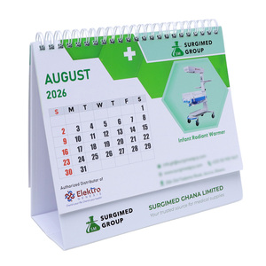 Calendrier de bureau personnalisé pour cadeaux d'affaires 2026, planificateur 365 jours, mémo, calendrier de bureau, reliure spirale, calendrier de table debout - Product Image 3