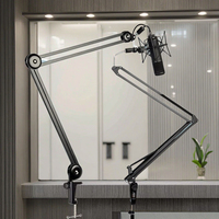 Bras de microphone à ressort Yinyu MS078 50x50cm, support de diffusion pour studio