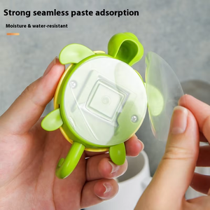 Anya nhựa ABS dễ thương phim hoạt hình Rùa Biển dính móc nhà bếp phòng tắm treo tường đa chức năng bền dễ dàng cài đặt cho - Product Image 3