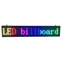 Tablero de mensajes de señal LED a todo color con desplazamiento programable P4 de 96*16cm con IP65 a prueba de agua para uso en exteriores
