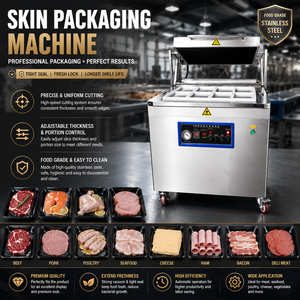 Máquina de Envasado al Vacío Comercial para Carne de Res, Pollo, Jamón, Salchicha, Mariscos y Procesamiento de Alimentos Congelados - Product Image 1