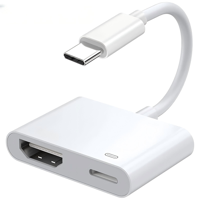 2025 Year 1080P HDTV Adapter for iPhone 11/12/13/14 Series and iPad Digital AV Plug and Play Support Latest IOS for Laptop Use