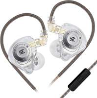 Écouteurs intra-auriculaires KZ EDX Pro X avec forme ergonomique, filaires, à un seul transducteur dynamique, HiFi, pour le gaming, avec câble détachable