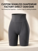 Vêtements de maintien taille haute personnalisés pour femmes, lifting des fesses du ventre avec coussinets d'insertion, contrôle du ventre, vêtements de forme amincissants pour le corps