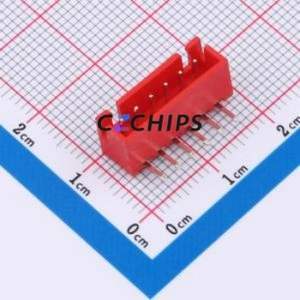 BX-XH2.54-6PWZ-R Wire-to-Board Pin Header Bent Lead Through Hole,P=2.54mm Connector 1x6P 2.5mm Right Angle Insert XH - Product Image 1