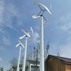 Generator turbin angin, energi terbarukan 1kw 2KW 3KW 5kW 10KW dengan pengontrol pintar MPPT, Generator turbin angin vertikal efisiensi tinggi