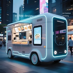 Quiosco de ocio de acero inoxidable móvil para coche de <span class=keywords><strong>comedor</strong></span> de aperitivos gourmet grande con estilo de simulación colorido nuevas ventas coche de ocio - Product Image 2